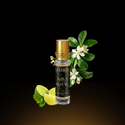 AMRO Aqua Royal Attar Bottle – Fresh Aquatic Perfume Oil