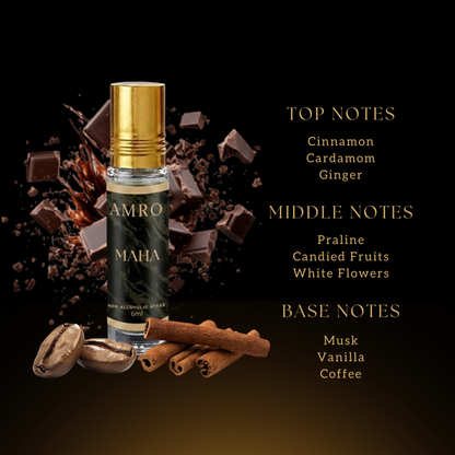 AMRO Maha Attar Close Up – Rich Coffee Chocolate Spicy Perfume Oil
