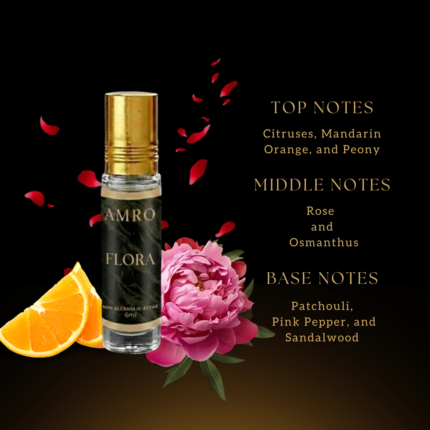AMRO Flora Attar Close Up – Soft Floral Long Lasting Perfume Oil
