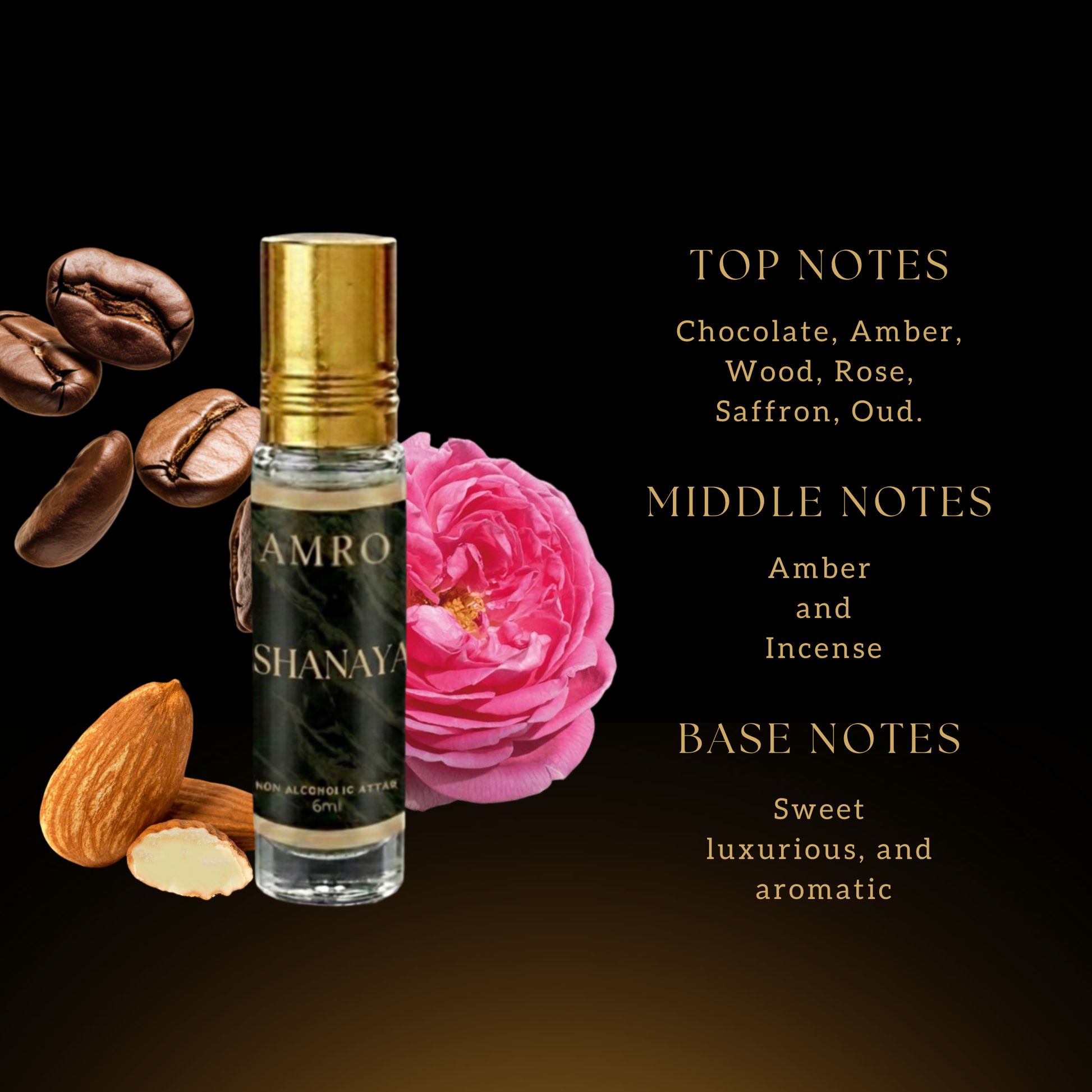 AMRO Shanaya Attar Bottle – Soft Floral Premium Perfume Oil