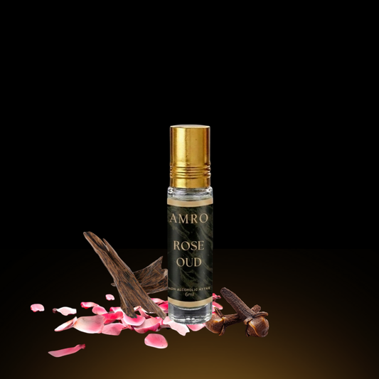 AMRO Rose Oud Attar – Floral Oud Long Lasting Perfume Oil
