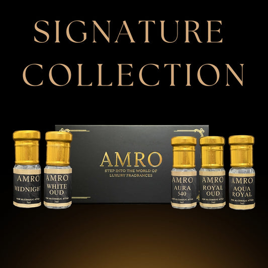 AMRO Signature Attar Collection – Luxury Perfume Oil Gift Set