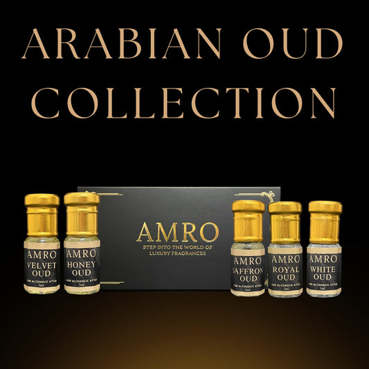 AMRO Arabian Oud Collection – Premium Oud Attar Perfume Oils Set